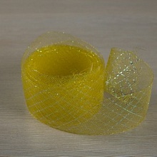Кринолин сетка 3-4см люрекс  (6, желтый)