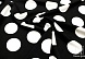 Вискоза горох Чудо 20899 (25, черный, больш.горох белый)