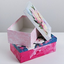 Подарочная коробка «Цветы» (6, 22 х 14 х 8,5 см)