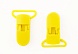 Карабин-застежка пластик 25мм (уп=2шт)   (7, желтый)