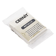 Пластика полимерная запекаемая 'Cernit METALLIC' 56 гр. (085, белый)