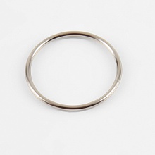 Кольцо для бретелек металл 20мм, 2 пары (серебро)